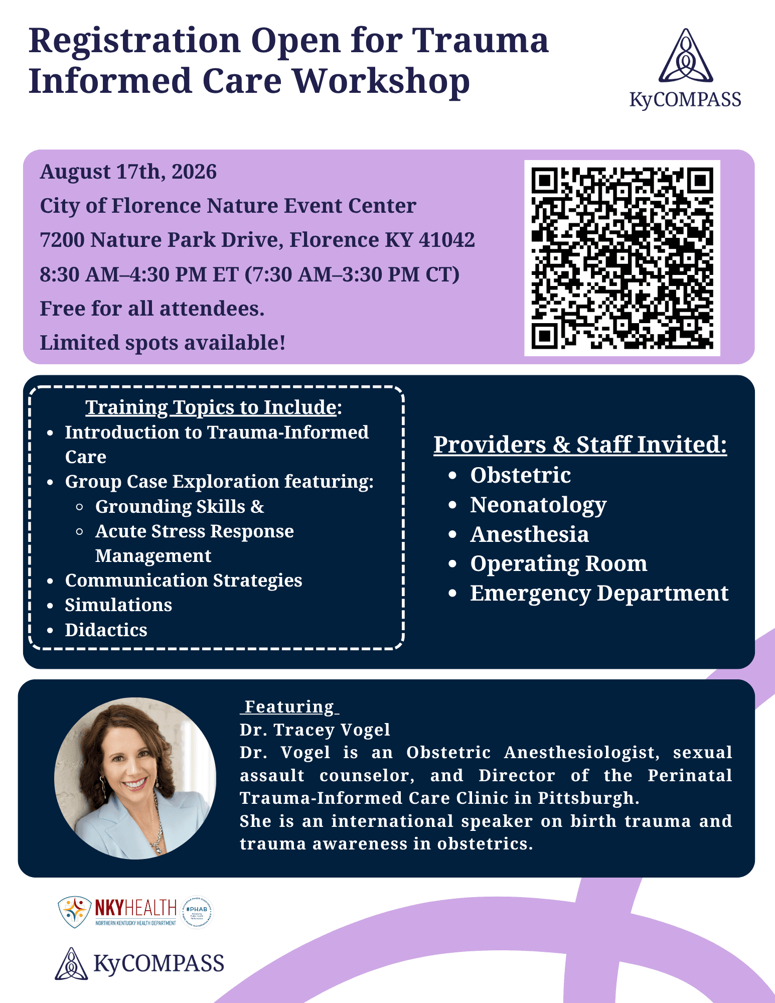 Trauma Informed Training png flyer